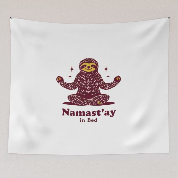 Item preview, "Namast'ay in Bed" – Funny Yoga & Relaxation Lover Design designed and sold by Colorful-Garden.
