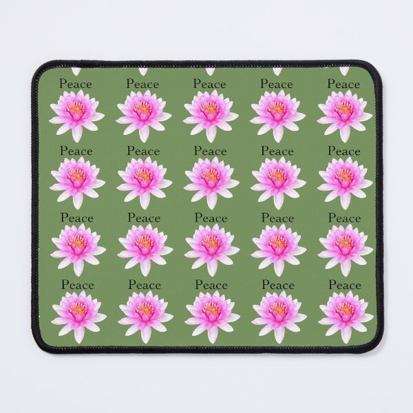 Item preview, Peace lotus green background  designed and sold by Josephine Ethereal.