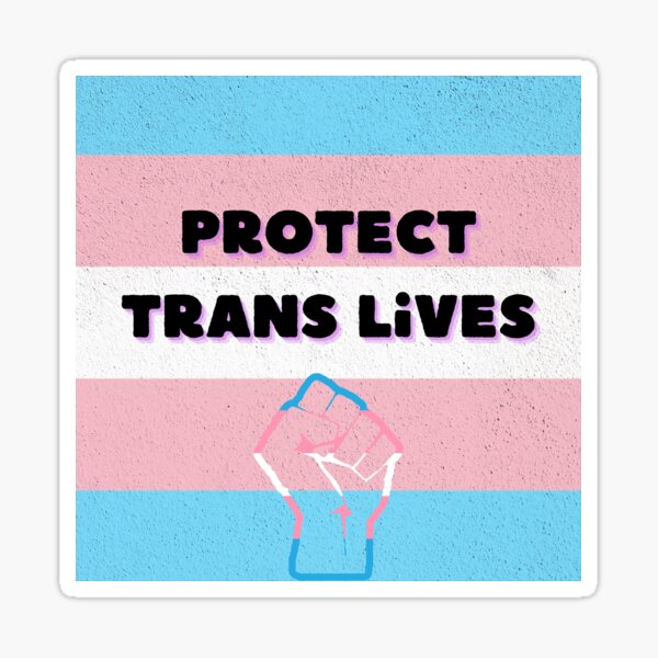 Item preview, protect trans lives  designed and sold by Denvervineart.