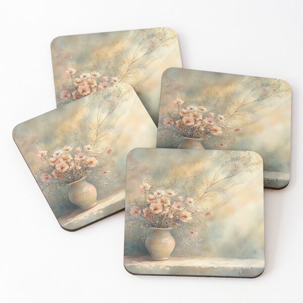 Item preview, Sunlit Whispers: The Porcelain Vase and Dawn's Embrace designed and sold by bloorose.
