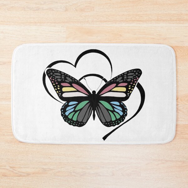 Item preview, Double Heart Disability Pride Flag Butterfly  designed and sold by QueenS-Gallery.