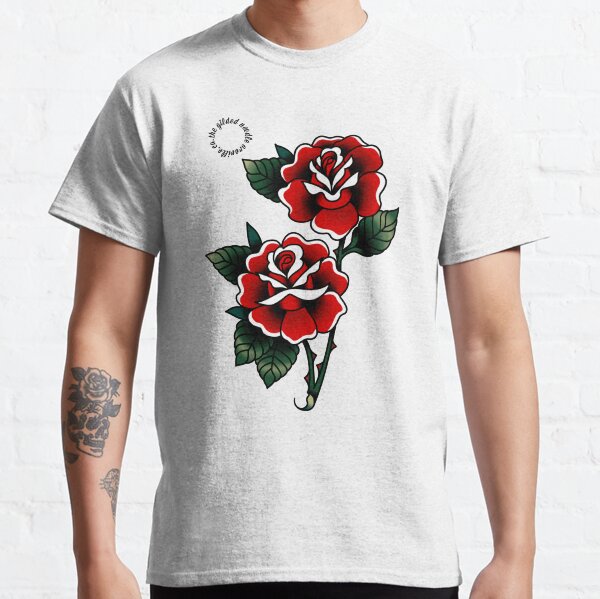 Item preview, Red Rose American Traditional Tattoo Art designed and sold by PiercingVamp.
