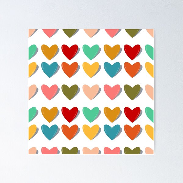 Item preview, Retro Heart Pattern designed and sold by Onehappyhook.