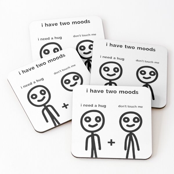 Item preview,  Two Moods Funny Meme designed and sold by DARK_NOVA.
