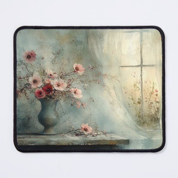 Item preview, Window's Bloom: The Gossamer Veil and Floral Reverie designed and sold by bloorose.