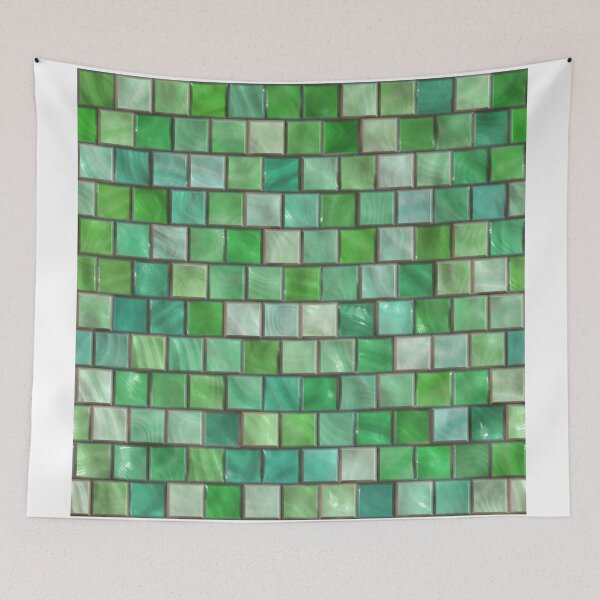 Item preview, Little Green Tiles designed and sold by WordyDreams.