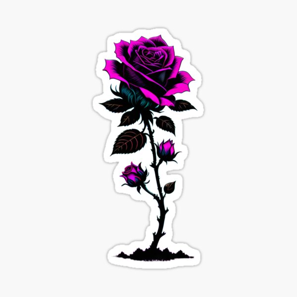 The Magic of the Purple Rose Sticker
