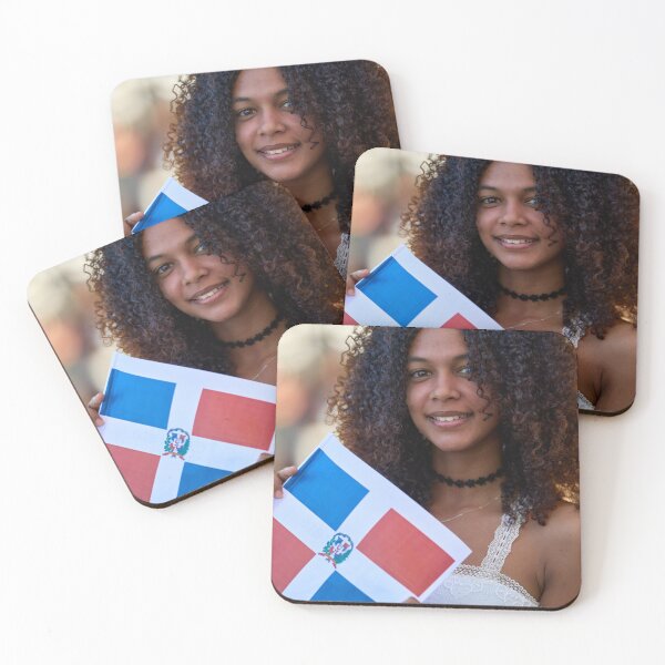 Item preview, Beautiful Dominican Republic Girl And Flag designed and sold by lessplay.