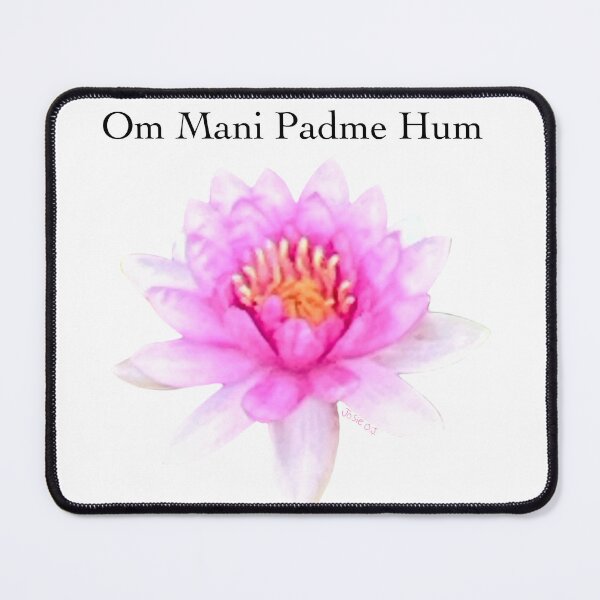 Item preview, Om mani padme hum - buddhist lotus flower  designed and sold by Josephine Ethereal.