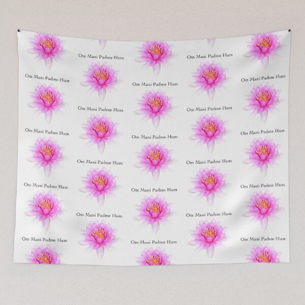 Item preview, Om mani padme hum - buddhist lotus flower  designed and sold by Josephine Ethereal.