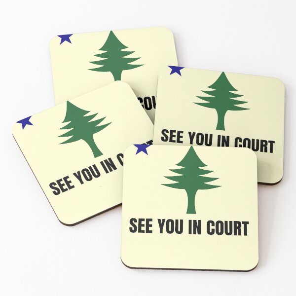 Item preview, Maine See You In Court Original Pine Tree Flag Shirt designed and sold by dgavisuals.