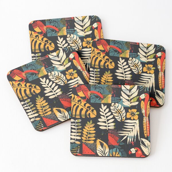 Item preview, Toucans Rain Forest, Tropical, Jungle, Flowers, Nature, Wildlife and Animals designed and sold by scooterbaby.