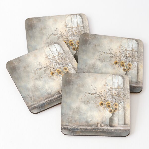 Item preview, Archway Sunflowers: The Stoneware Vase and Whispers of Time designed and sold by bloorose.