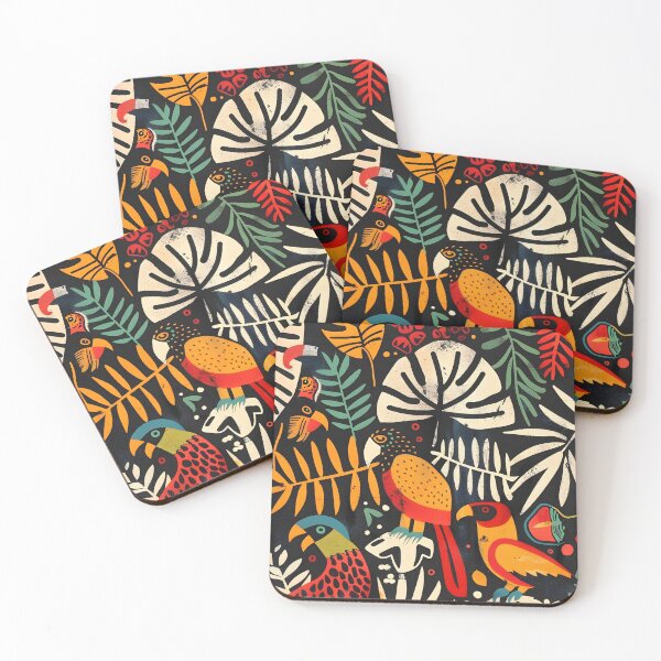 Item preview, Parrots Rain Forest Birds, Tropical, Jungle, Flowers, Nature, Wildlife and Animals designed and sold by scooterbaby.