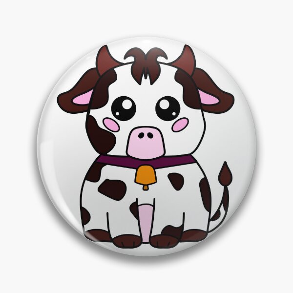 Item preview, Cute kawaii cow image  designed and sold by MindfulArtSandy.