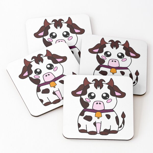 Item preview, Cute kawaii cow image  designed and sold by MindfulArtSandy.