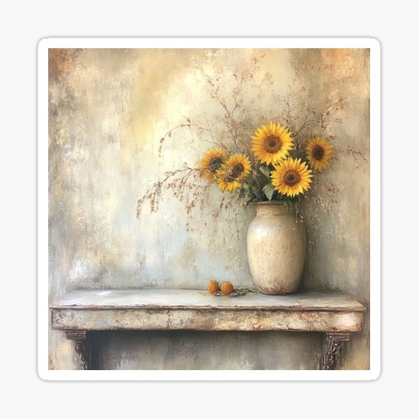 Item preview, Aged Elegance: The Stoneware Vessel and Sunlit Sentinels designed and sold by bloorose.