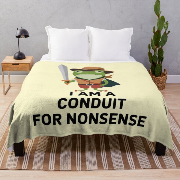 Item preview, I Am A Conduit For Nonsense frog designed and sold by ZAIKY DREAMS.