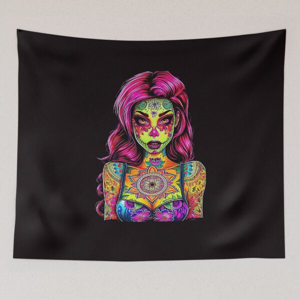 Item preview, Skull Girl Tattoo designed and sold by macadolie.