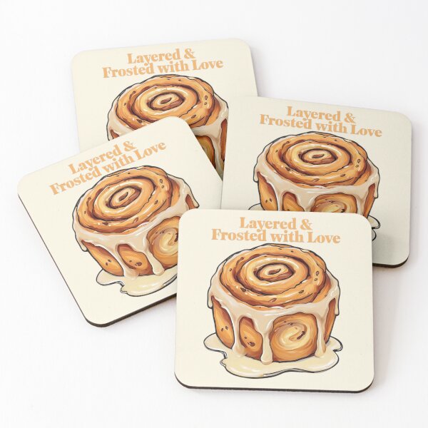 Item preview, Layered & Frosted with Love – Cute Cinnamon Roll Bakery T-Shirt designed and sold by TeesByOquad.