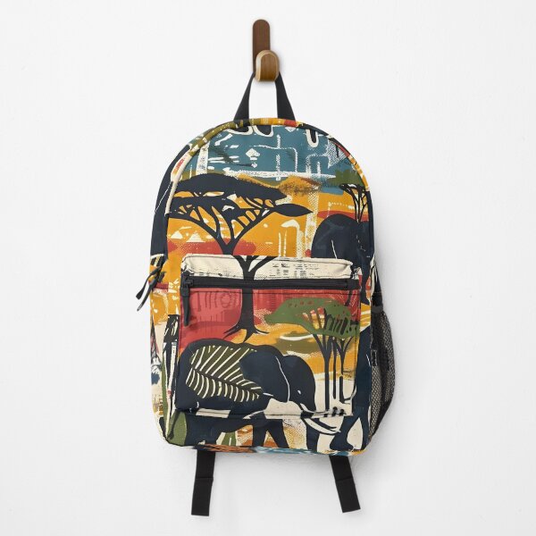Item preview, Abstract Elephants of Africa Art African Serengeti Grasslands designed and sold by scooterbaby.