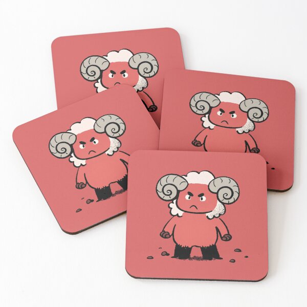 Item preview, angry sheep illustration designed and sold by ArtZombieStore.