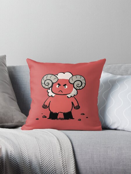 Item preview, angry sheep illustration designed and sold by ArtZombieStore.