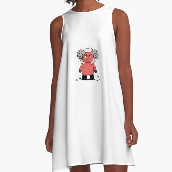 Item preview, angry sheep illustration designed and sold by ArtZombieStore.
