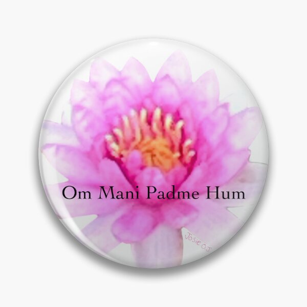 Item preview, Om mani padme hum - buddhist mantra lotus flower designed and sold by Josephine Ethereal.