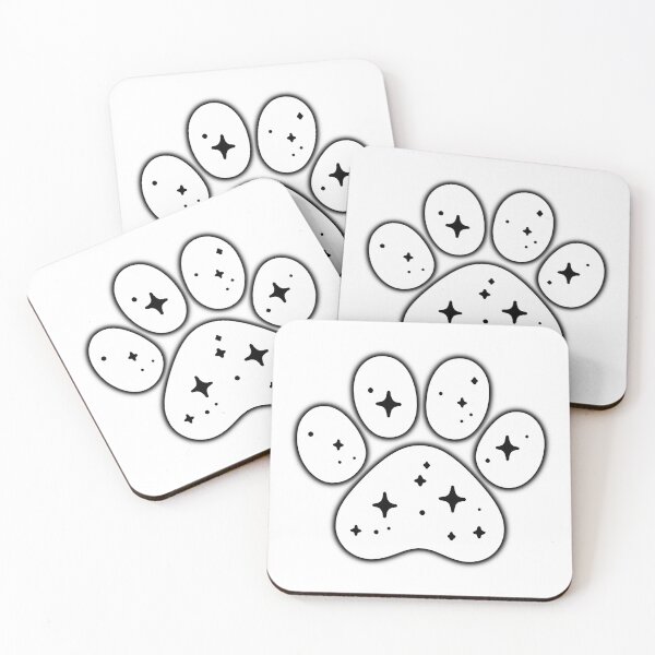 Item preview, Starry Paw Print — White designed and sold by AnmitsuArt.