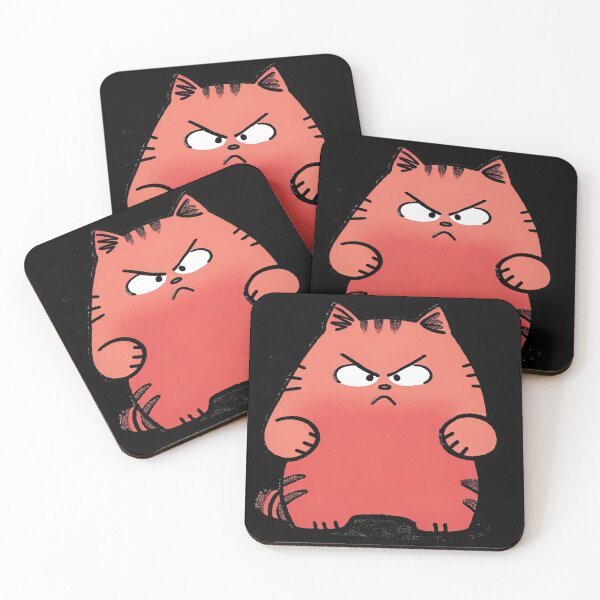 Item preview, very angry cat designed and sold by ArtZombieStore.