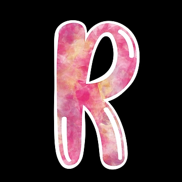 Artwork thumbnail, Letter R Initial Sticker by polpetta.