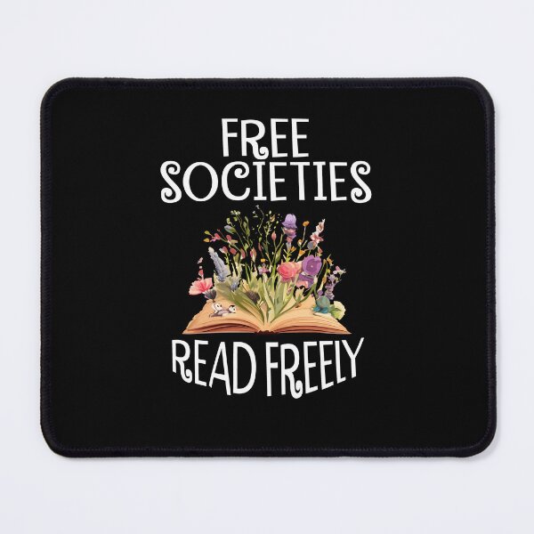 Item preview, Free Societies Read Freely Bookworm Reading Book Lover designed and sold by Dressed For Duty.