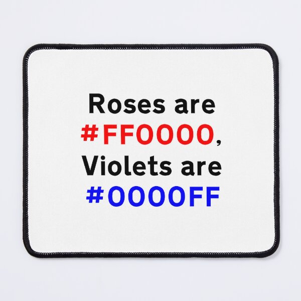 Item preview, Roses are #FF0000, Violets are #0000FF designed and sold by goal-getter.