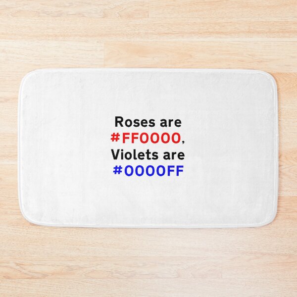 Item preview, Roses are #FF0000, Violets are #0000FF designed and sold by goal-getter.