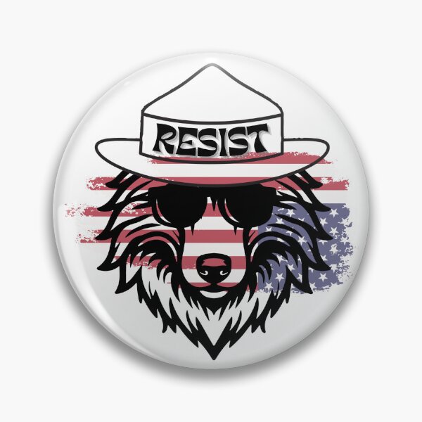 Item preview, Resist Ranger Wolf  - Support Federal Employees and Civil Servants designed and sold by Mama.Does.Designs.