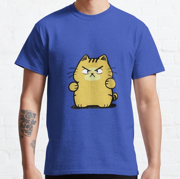Vista previa del artículo con la obra «gato amarillo», diseñado y vendido por ArtZombieStore.
