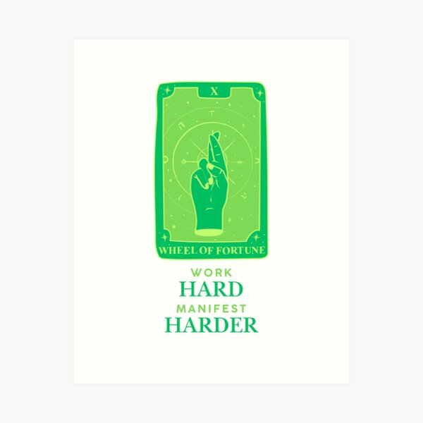 Item preview, Work Hard, Manifest Harder designed and sold by SoftLifeSociety.