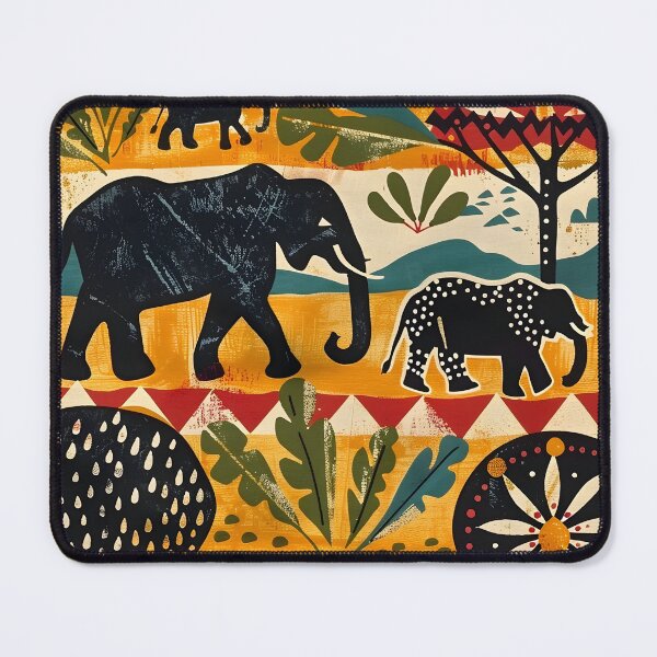 Item preview, Elephants of Africa Art African Serengeti Grasslands designed and sold by scooterbaby.