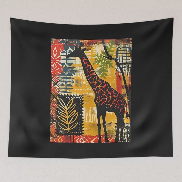 Item preview, Giraffe Of Africa Stamping Art designed and sold by scooterbaby.