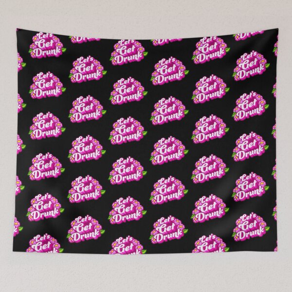 Item preview, lets get drunk in pink with flowers designed and sold by jazzydevil.