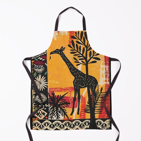 Item preview, Giraffe Eating Tree Leaves Africa Stamping Art designed and sold by scooterbaby.