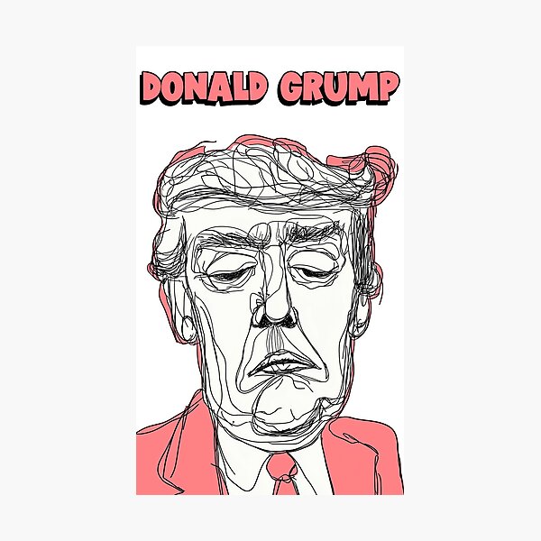 Item preview, Donuld Grump. Quirky, Goofy, fun artwork by wonkydoodleink designed and sold by wonkydoodleink.