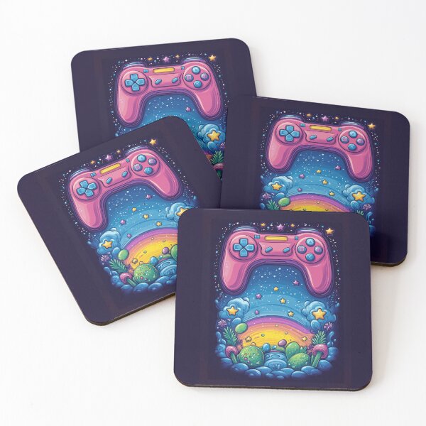 Item preview, Cosmic Gaming Adventure: Controller with Rainbow and Stars designed and sold by bAIryBarn.
