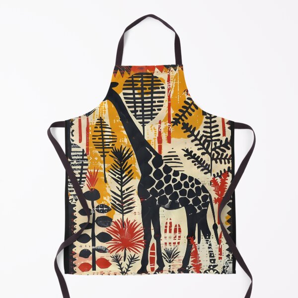 Item preview, Giraffe Eating Tree Leaves of Africa Stamping Art designed and sold by scooterbaby.