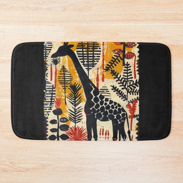 Item preview, Giraffe Eating Tree Leaves of Africa Stamping Art designed and sold by scooterbaby.