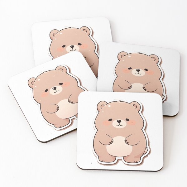 Item preview, cute bear sticker kwaii designed and sold by Wildtastic .