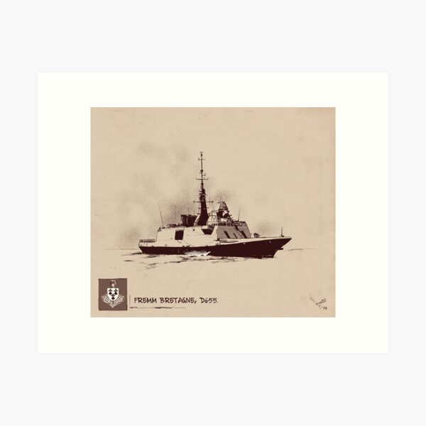 Item preview, FREMM Brittany sketch designed and sold by FisherArt.