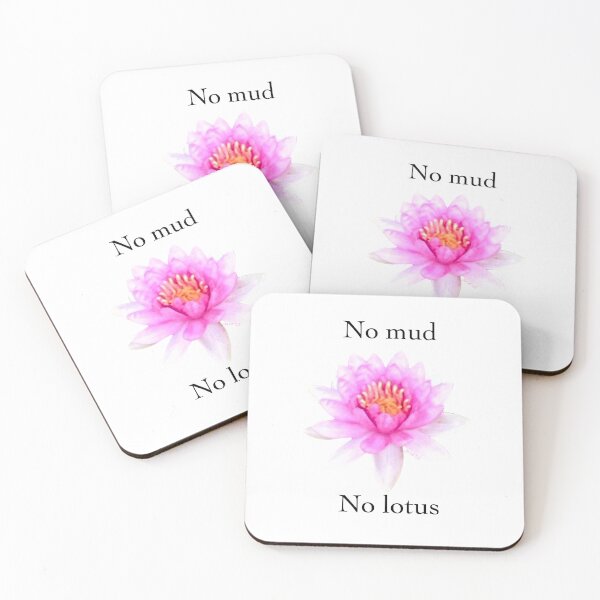 Item preview, No mud no lotus - buddhist quote designed and sold by Josephine Ethereal.