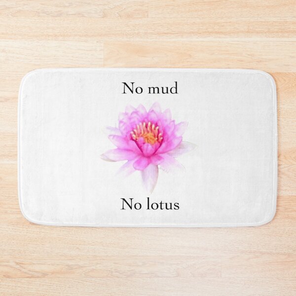 Item preview, No mud no lotus - buddhist quote designed and sold by Josephine Ethereal.